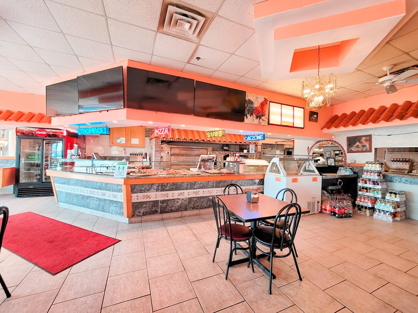 Dining room at Frank's Pizza & Italian Restaurant, Manville New Jersey